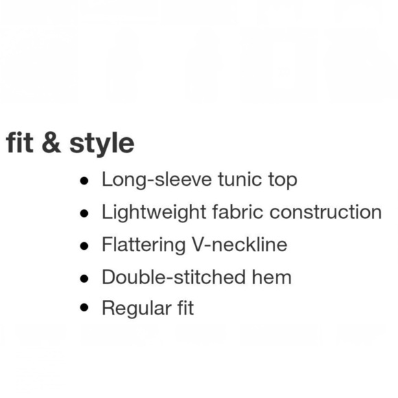 Women's Long Sleeve V-Neck Tunic Top - Knox Rose™ Red Paisley Size XXL - Picture 5 of 8